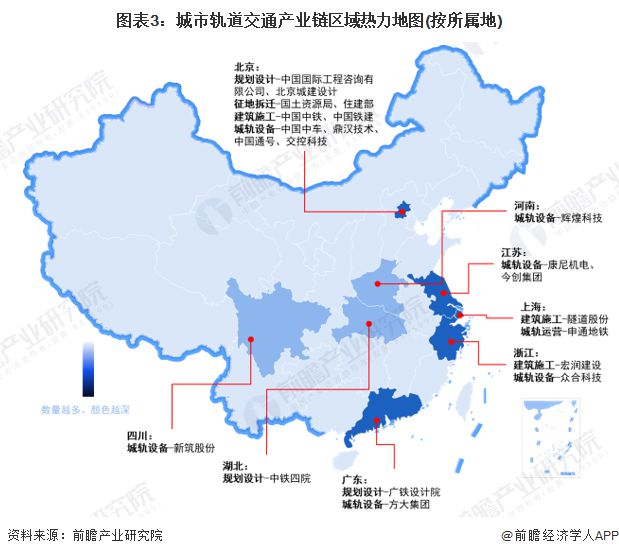 【干货】2024年城市轨道交通行业产业链全景梳理及区域热力地图(图3)