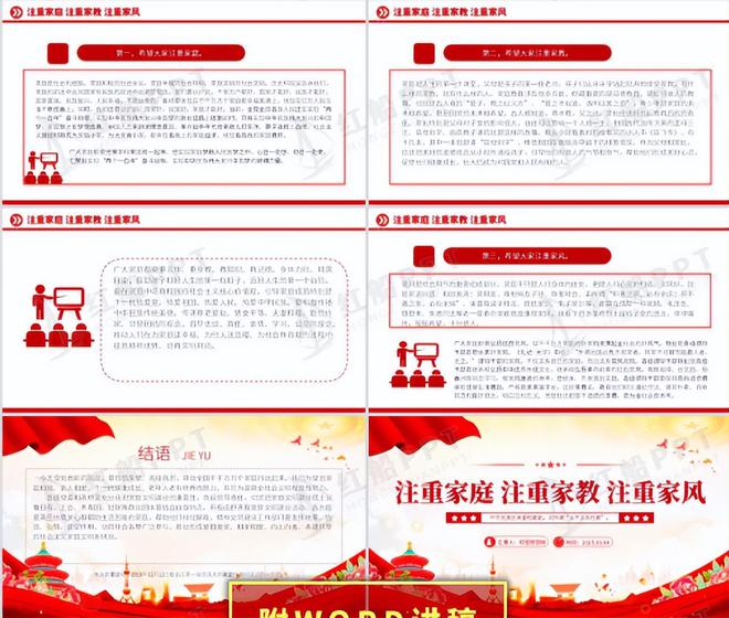 注重家庭注重家教风PPT课件(图3)