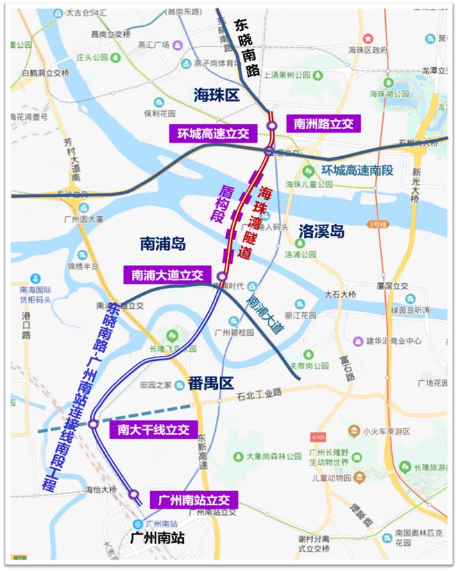 广州海珠湾隧道拟建7进7出窄岛化收费站(图1)
